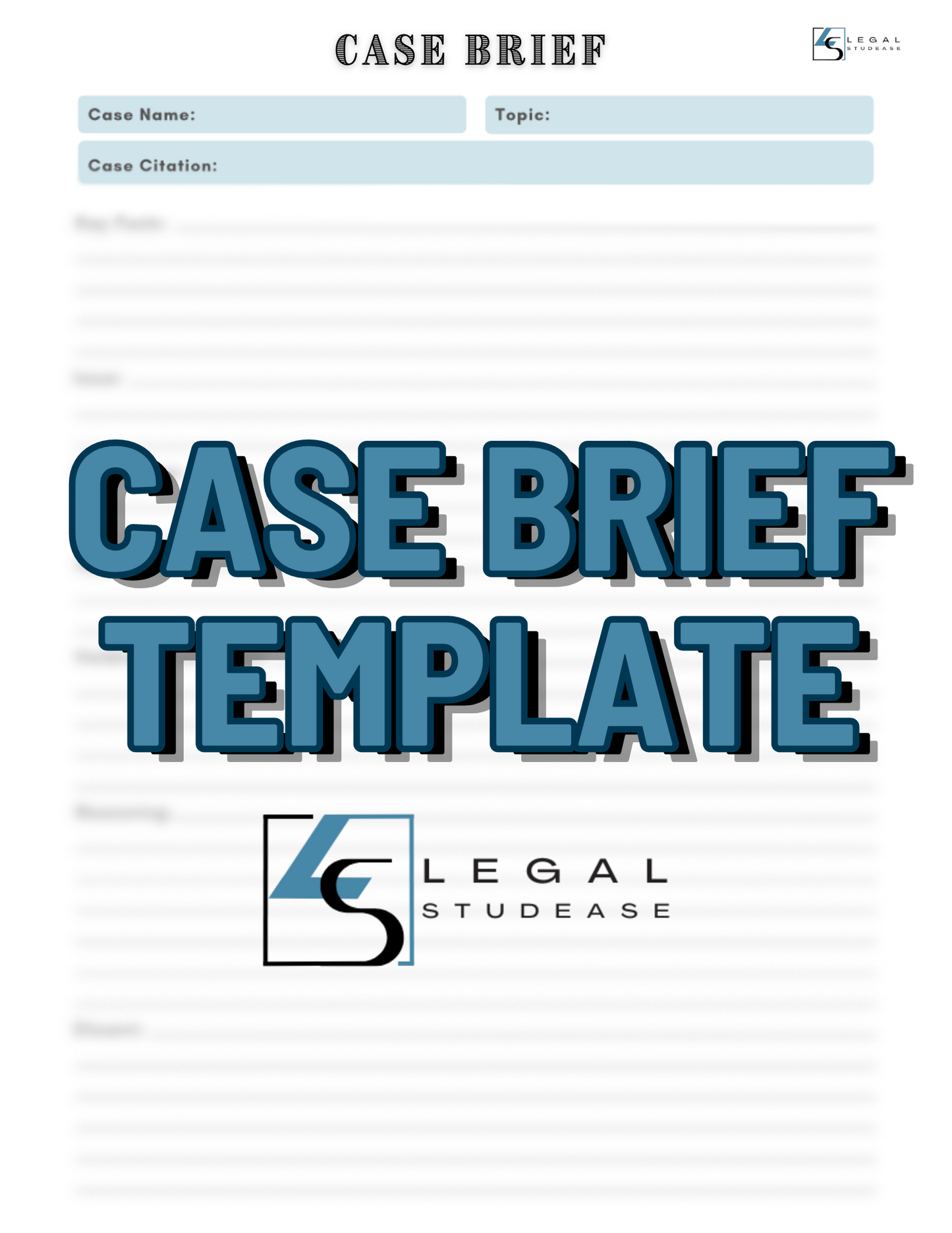 Case Brief Template - Legal Studease